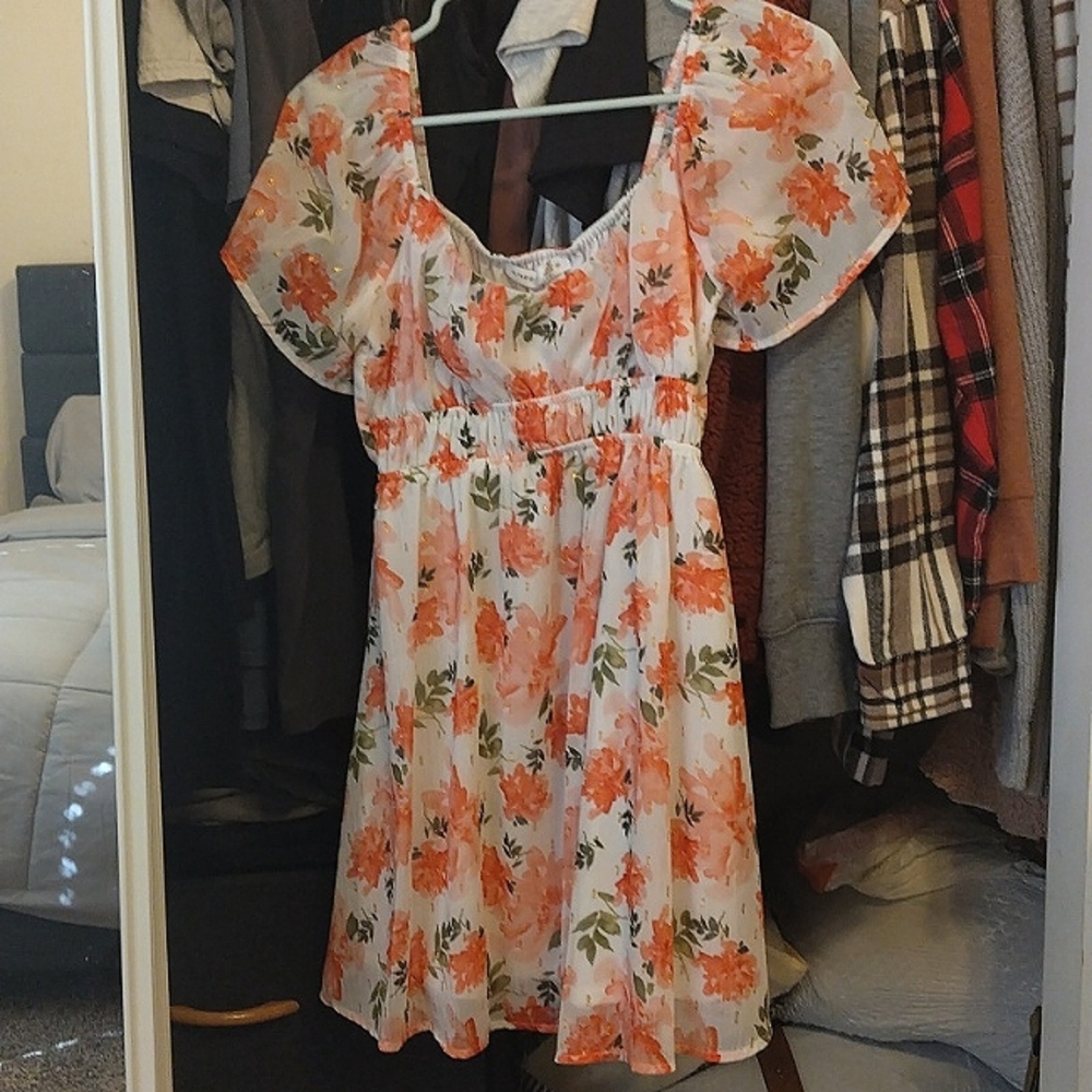 Altar'd State floral mini dress